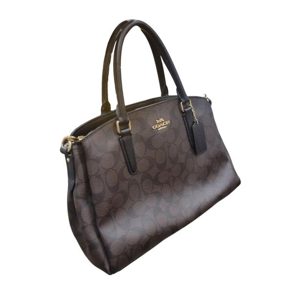 Coach Sage Carryall Signature Canvas Bag Shoulder‎ Crossbody Purse Classic - Picture 3 of 16